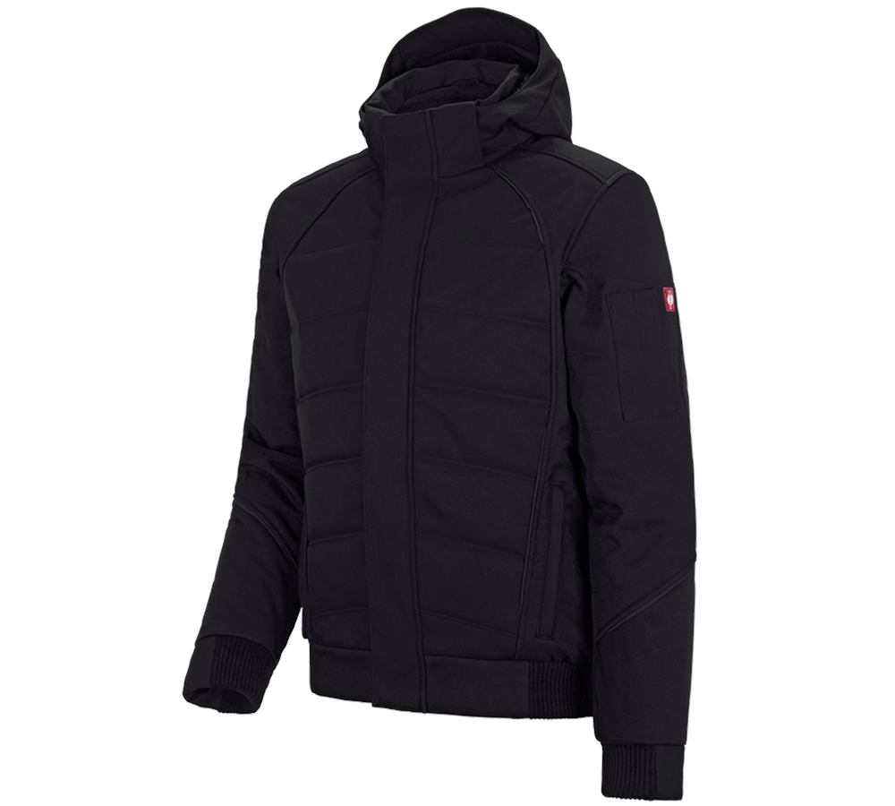 Work Jackets: Winter softshell jacket e.s.vision + black