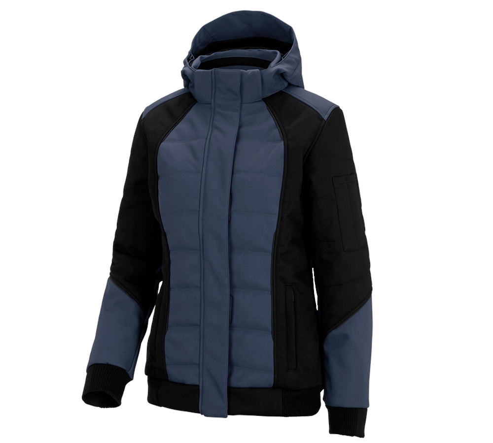 Topics: Winter softshell jacket e.s.vision, ladies' + pacific/black