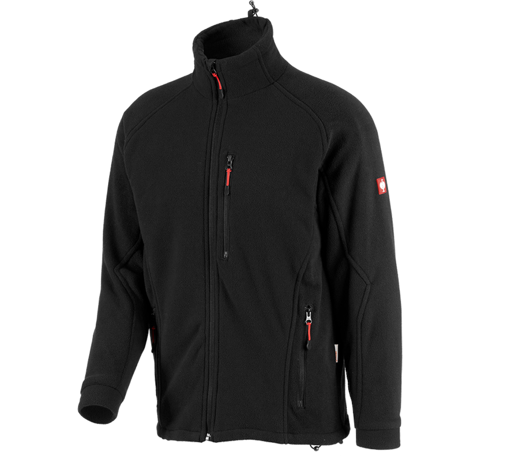 Functional fleece jacket dryplexx® wind black | Strauss