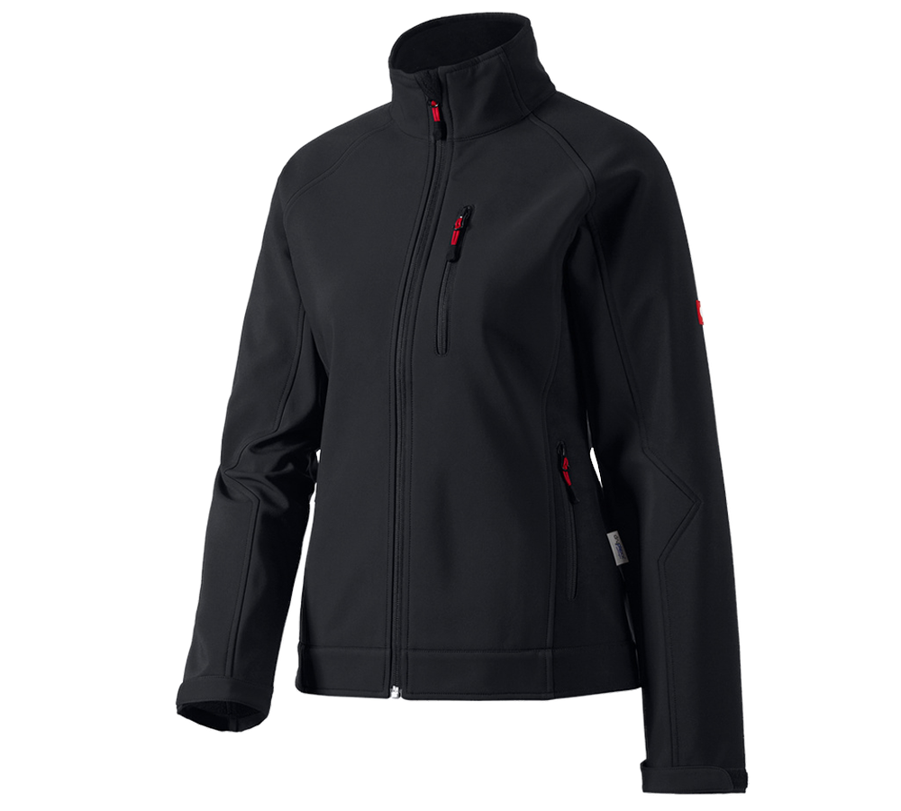 Work Jackets: Ladies' softshell jacket dryplexx® softlight + black
