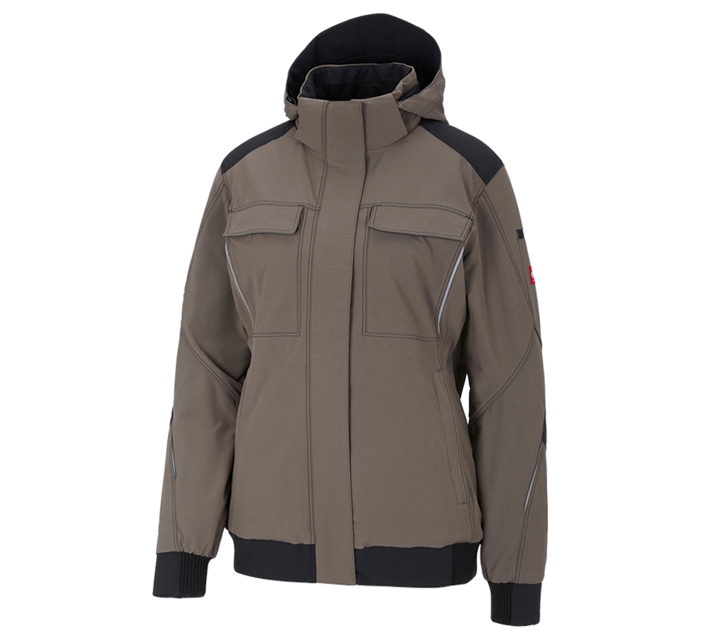 Work Jackets: Winter functional jacket e.s.dynashield, ladies' + stone/black