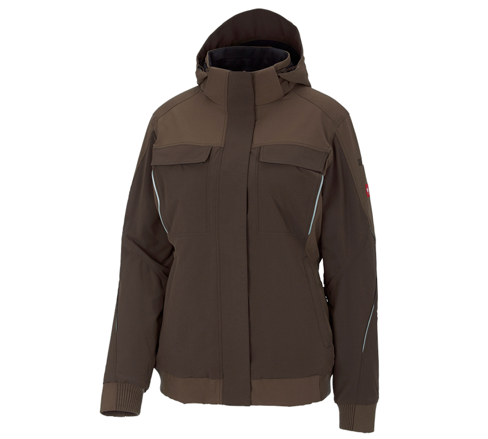 Work Jackets: Winter functional jacket e.s.dynashield, ladies' + hazelnut/chestnut