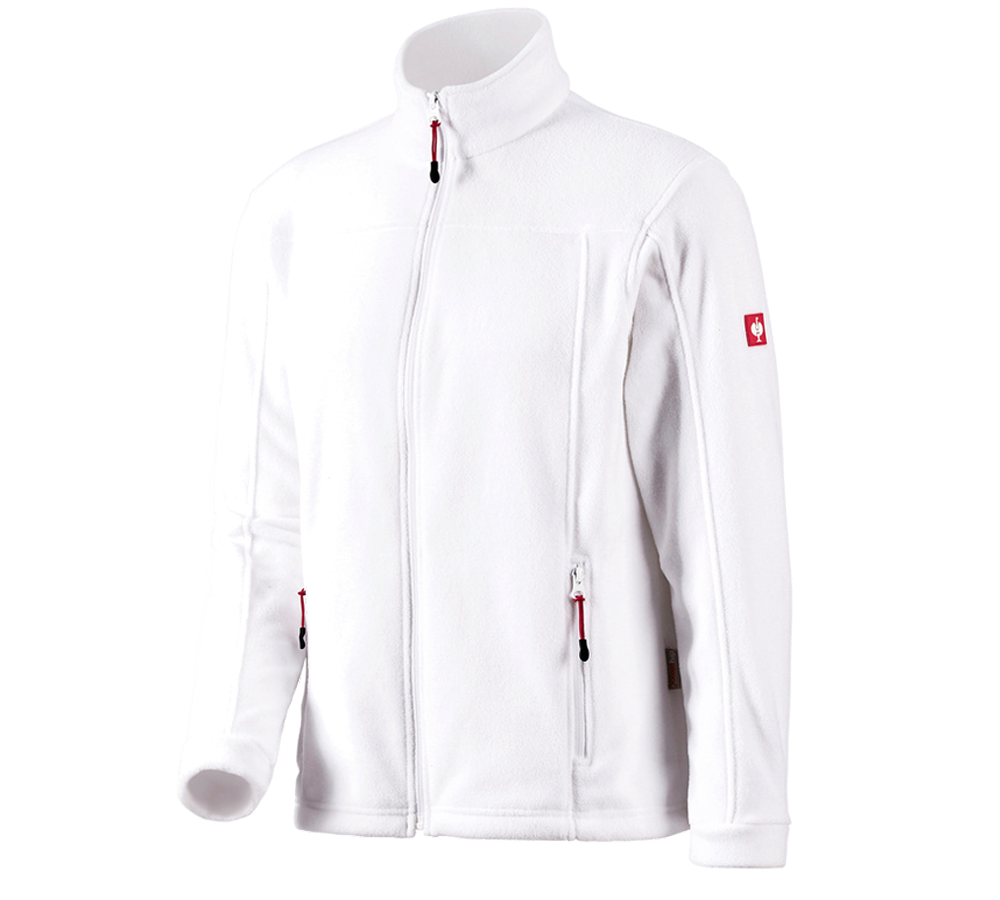 Work Jackets: Fleece jacket e.s.classic + white