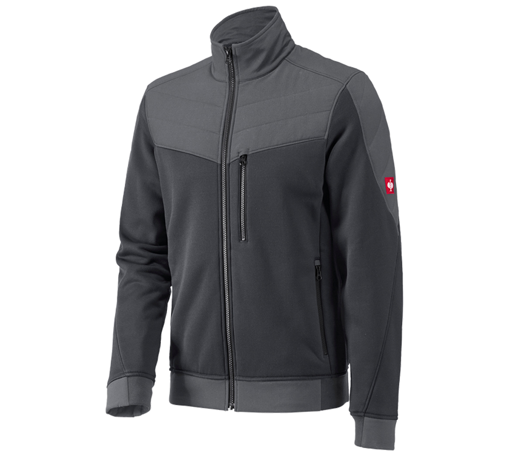 Work Jackets: Jacket thermaflor e.s.dynashield + graphite/cement