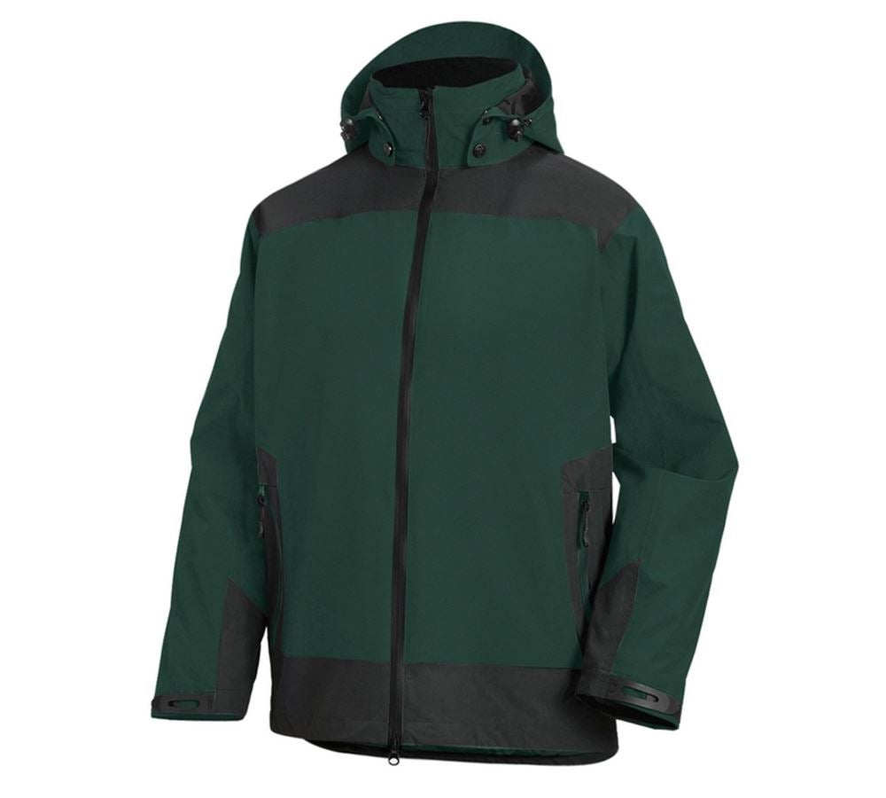 Work Jackets: e.s. 3 in 1 functional jacket, men + green/black