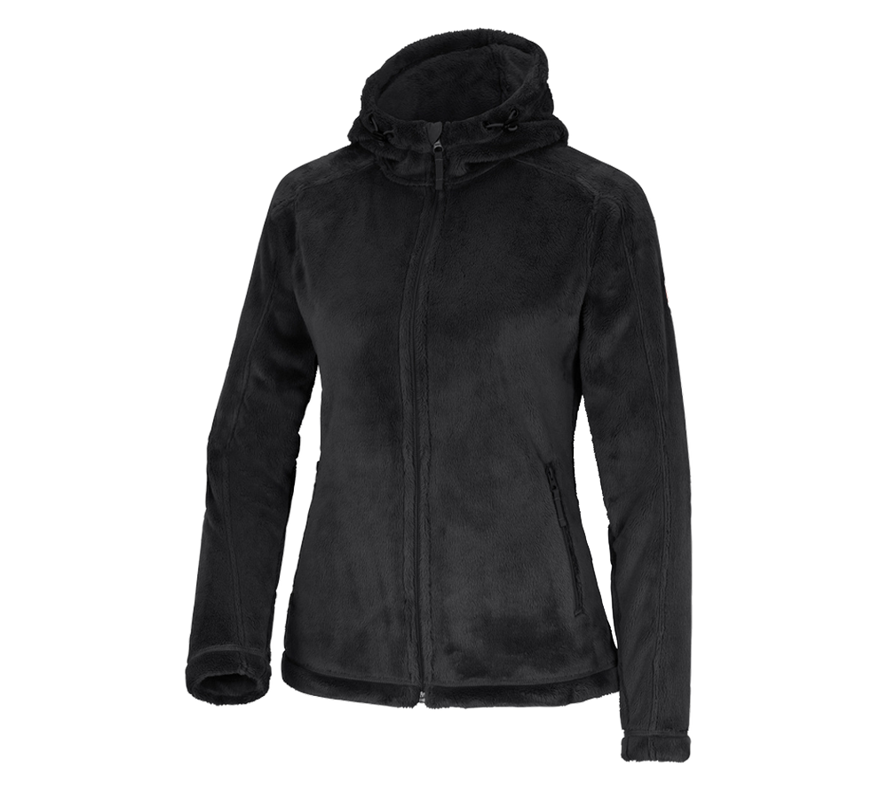 Cold: e.s. Zip jacket Highloft, ladies' + black