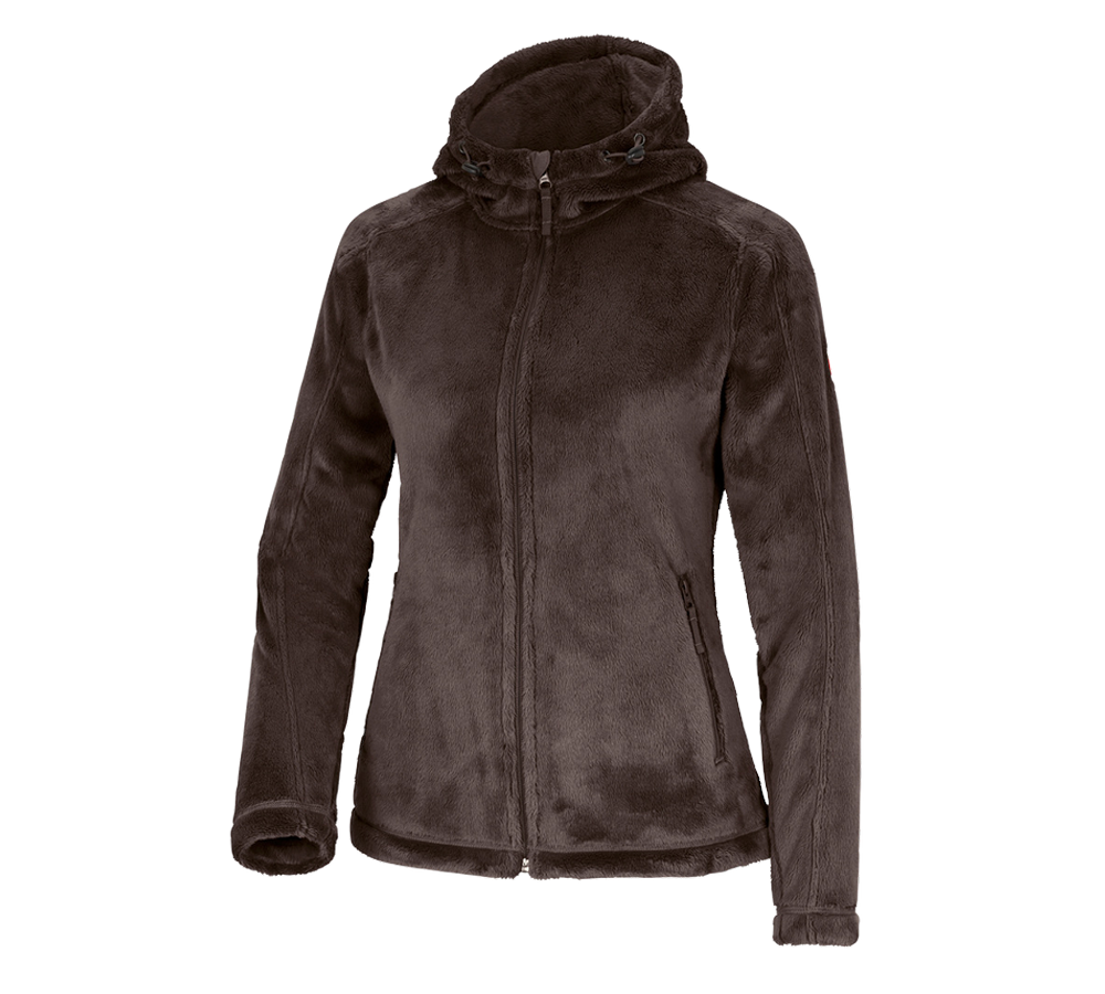 Cold: e.s. Zip jacket Highloft, ladies' + chestnut