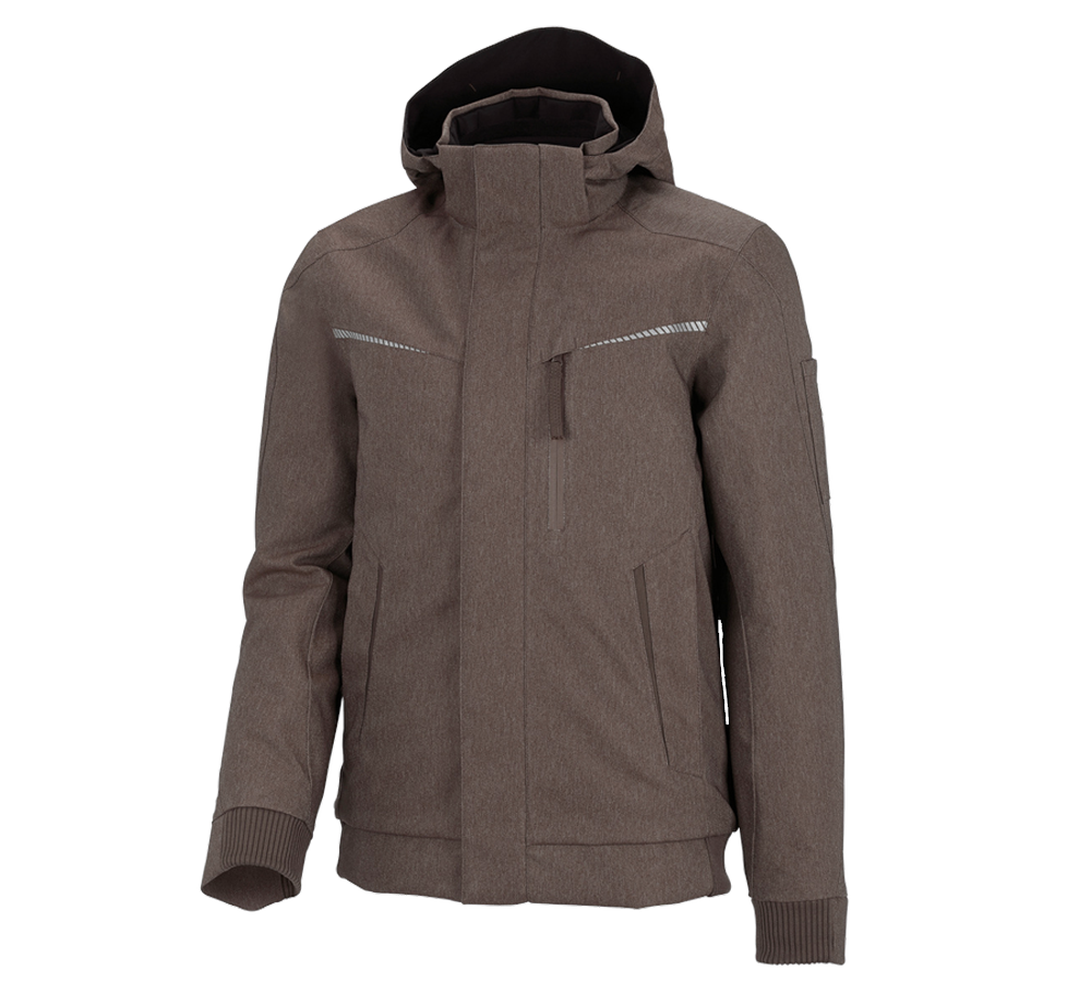 Cold: Winter functional pilot jacket e.s.motion denim + chestnut