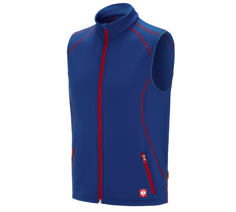 Joiners / Carpenters: Function bodywarmer thermo stretch e.s.motion 2020 + royal/fiery red