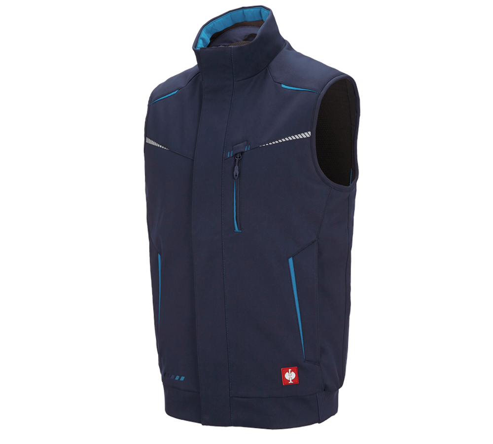 Joiners / Carpenters: Winter softshell bodywarmer e.s.motion 2020 + navy/atoll
