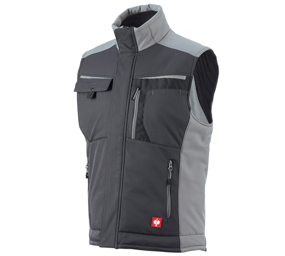 Joiners / Carpenters: Softshell bodywarmer e.s.motion + graphite/cement