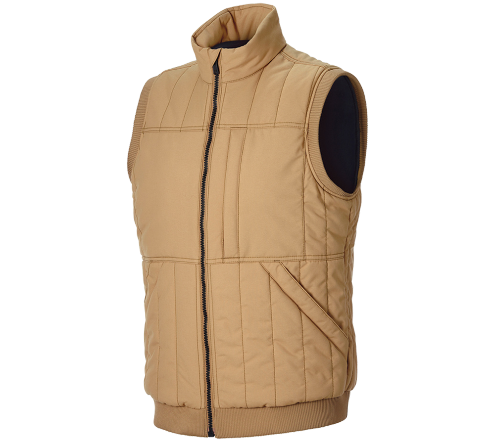 Work Body Warmer: Bodywarmer e.s.iconic + almondbrown