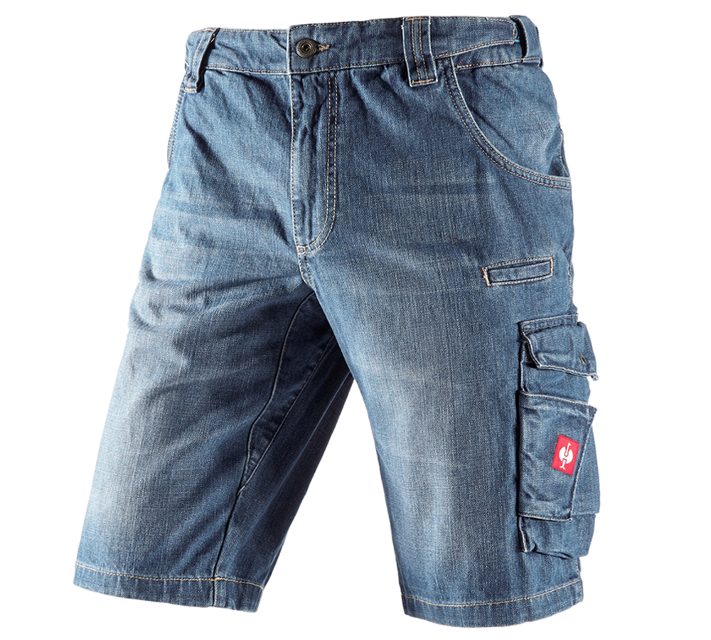 Joiners / Carpenters: e.s. Worker denim shorts + stonewashed