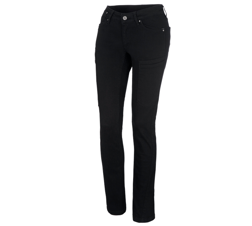 e.s. 7-pocket jeans, ladies' black