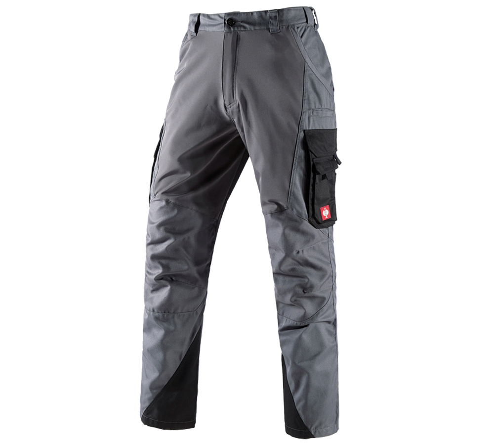 Work Trousers: Cargo trousers e.s. comfort + anthracite/black