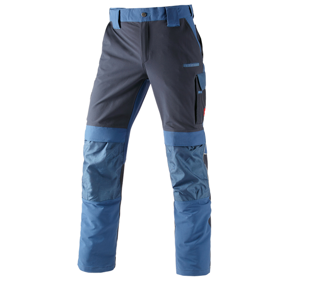 Plumbers / Installers: Functional trousers e.s.dynashield + cobalt/pacific