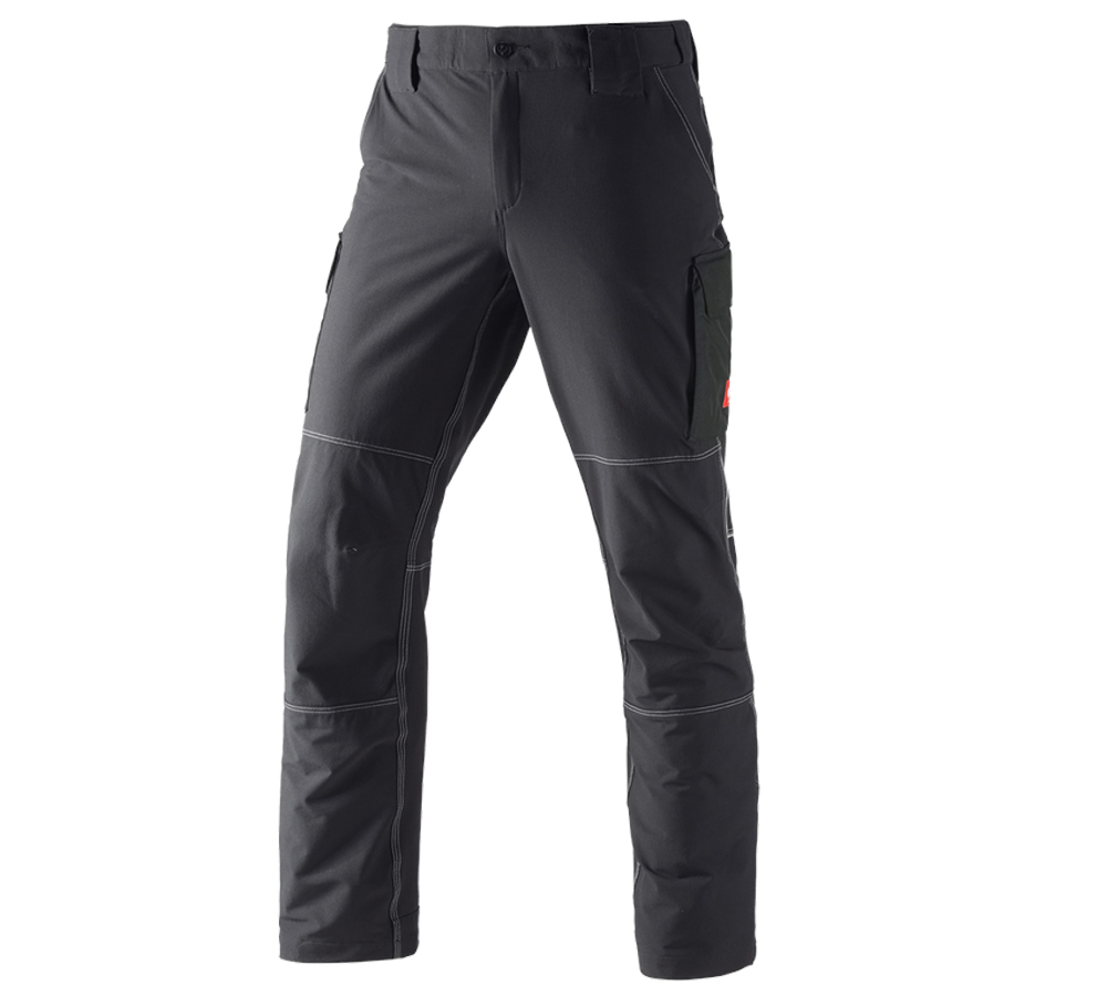 Joiners / Carpenters: Functional cargo trousers e.s.dynashield + black