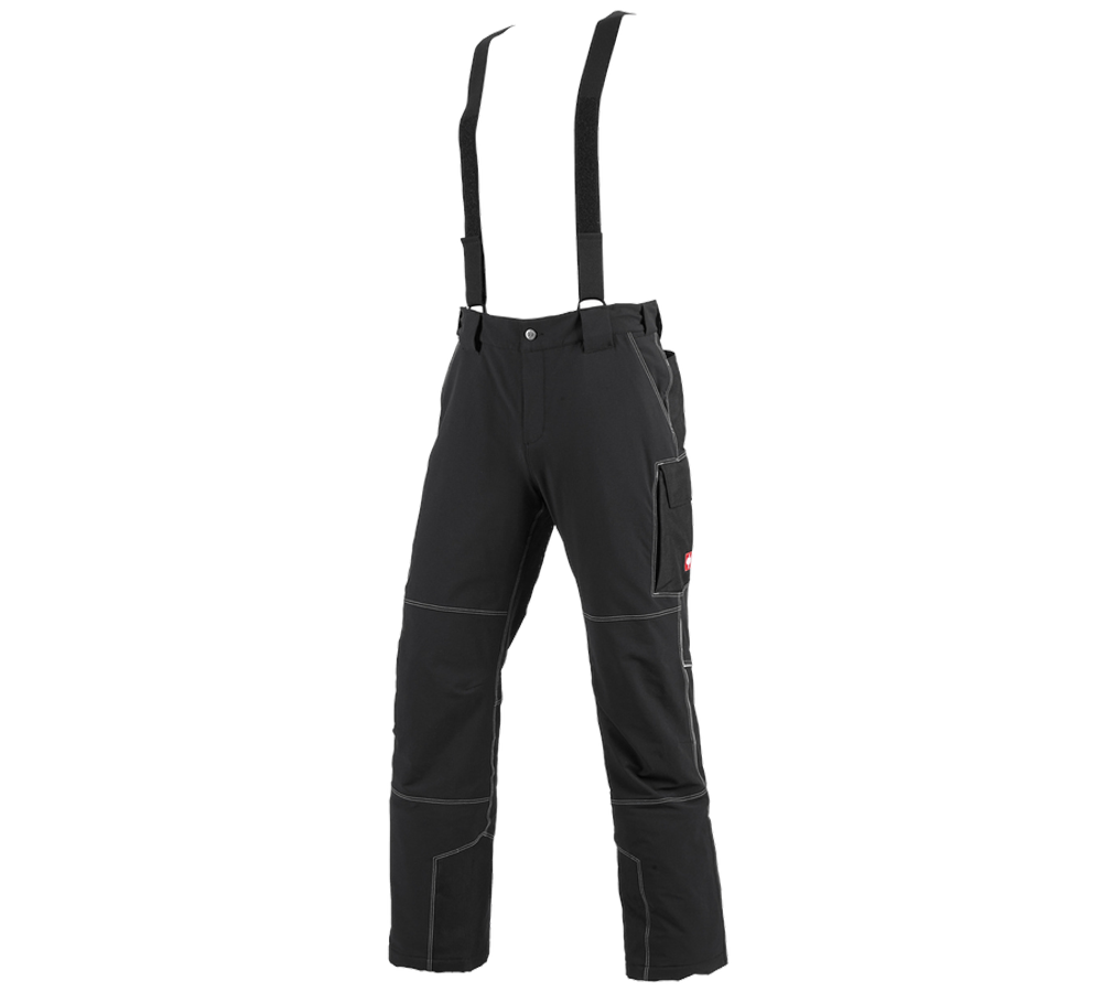 Work Trousers: Functional trousers snow e.s.dynashield + black
