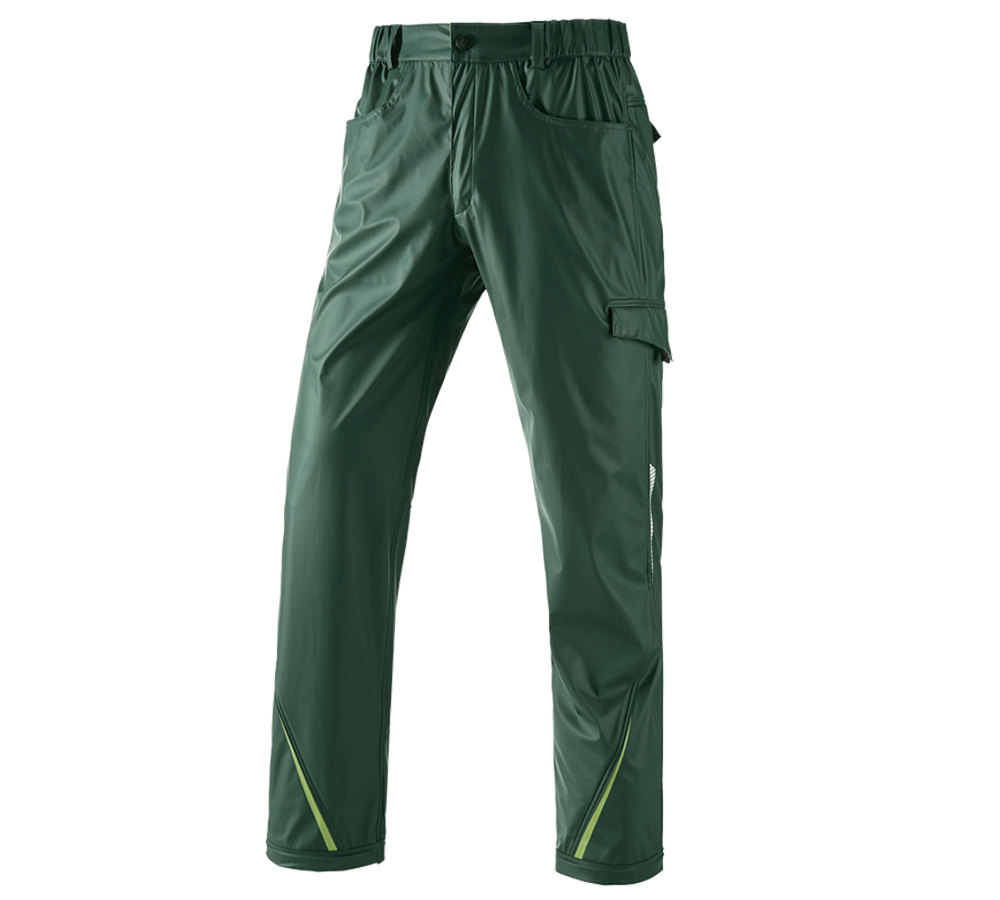 Topics: Rain trousers e.s.motion 2020 superflex + green/seagreen