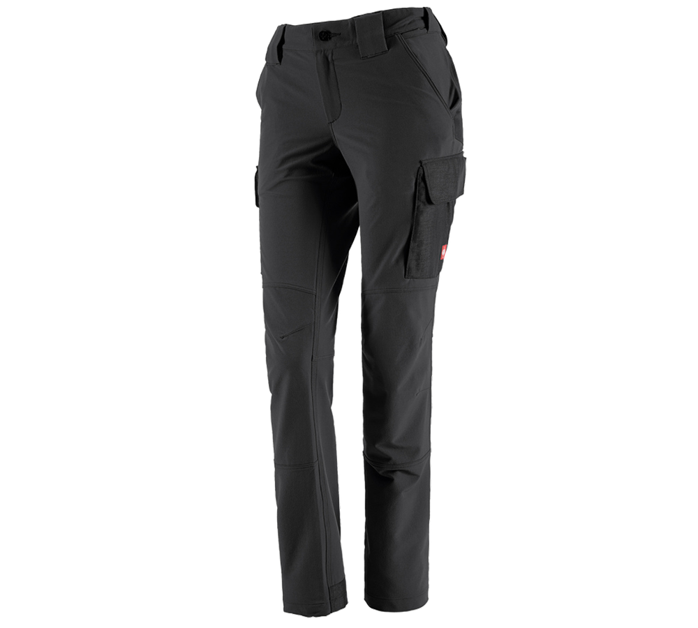 Joiners / Carpenters: Funct. cargo trousers e.s.dynashield solid, ladies + black