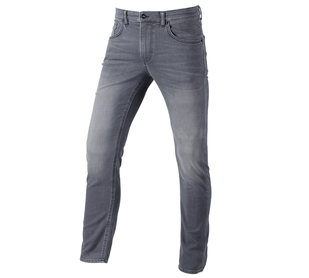 Work Trousers: e.s. 5-pocket jeans jog-denim + greywashed