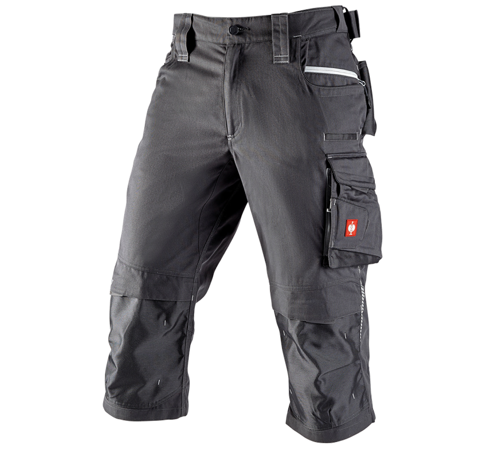 Work Trousers: 3/4 length trousers e.s.motion 2020 + anthracite/platinum