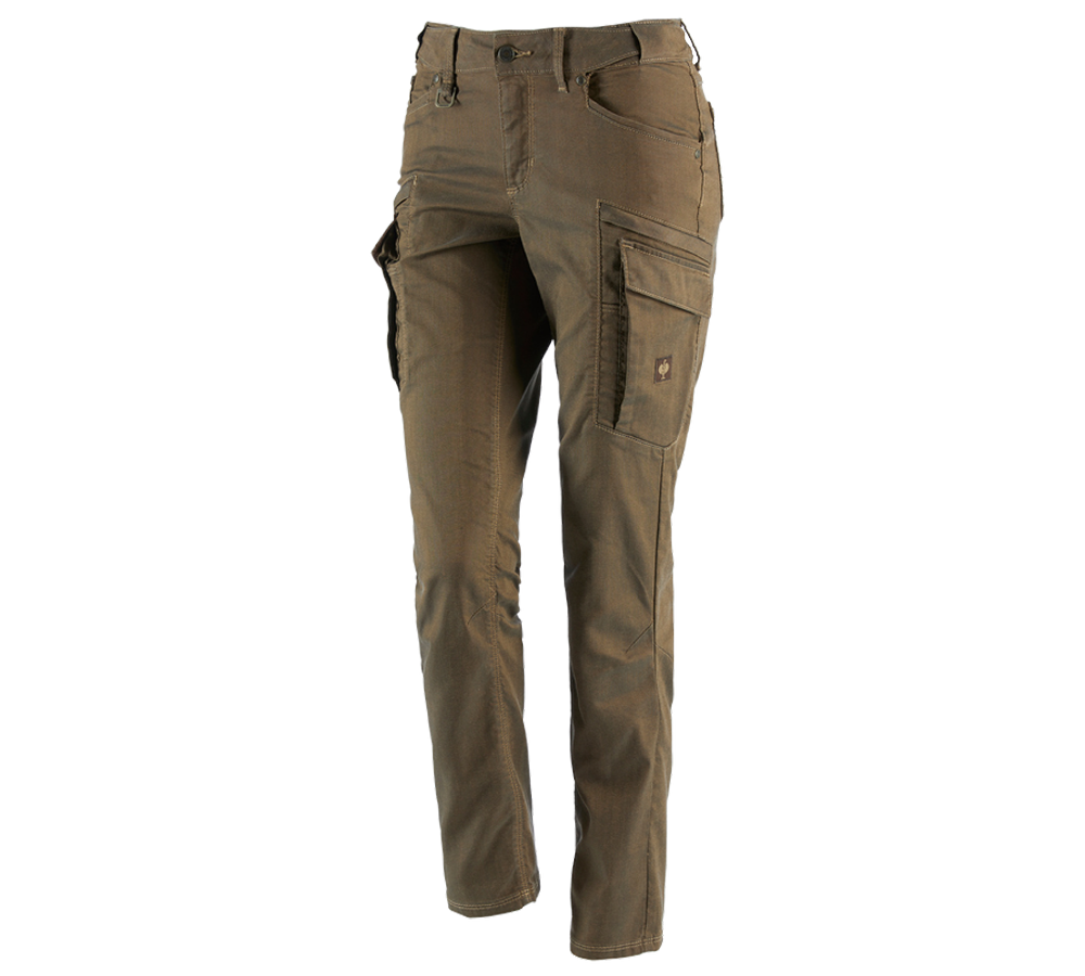 Work Trousers: Cargo trousers e.s.vintage, ladies' + sepia
