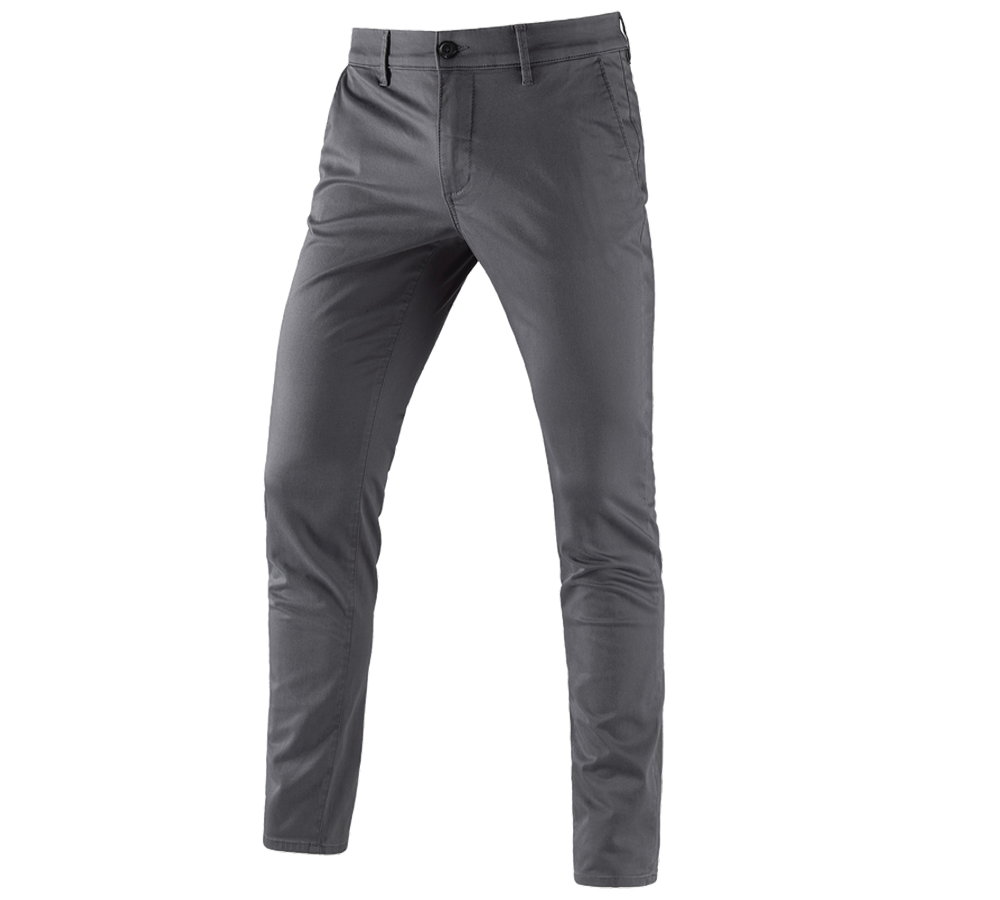 Work Trousers: e.s. 5-pocket work trousers Chino + anthracite