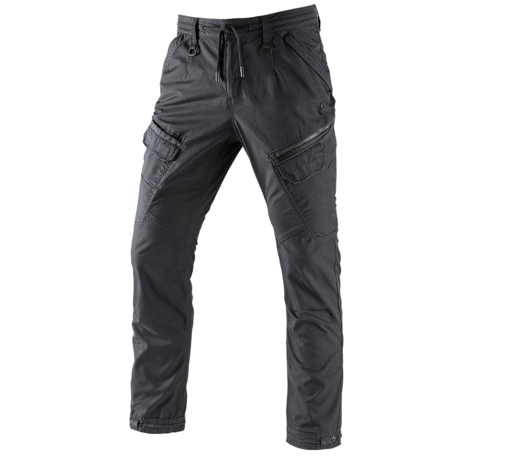 Work Trousers: Cargo trousers e.s. ventura vintage + black