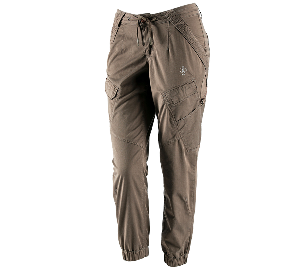 Work Trousers: Cargo trousers e.s. ventura vintage, ladies' + umbrabrown