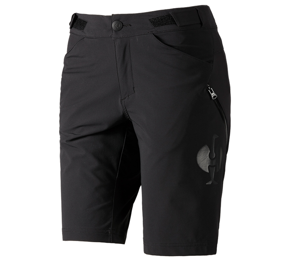 Work Trousers: Functional shorts e.s.trail, ladies' + black
