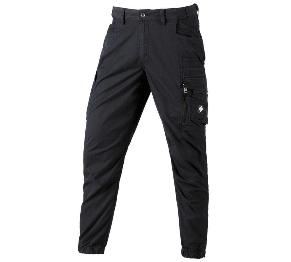 Work Trousers: Cargo trousers e.s.motion ten summer + black