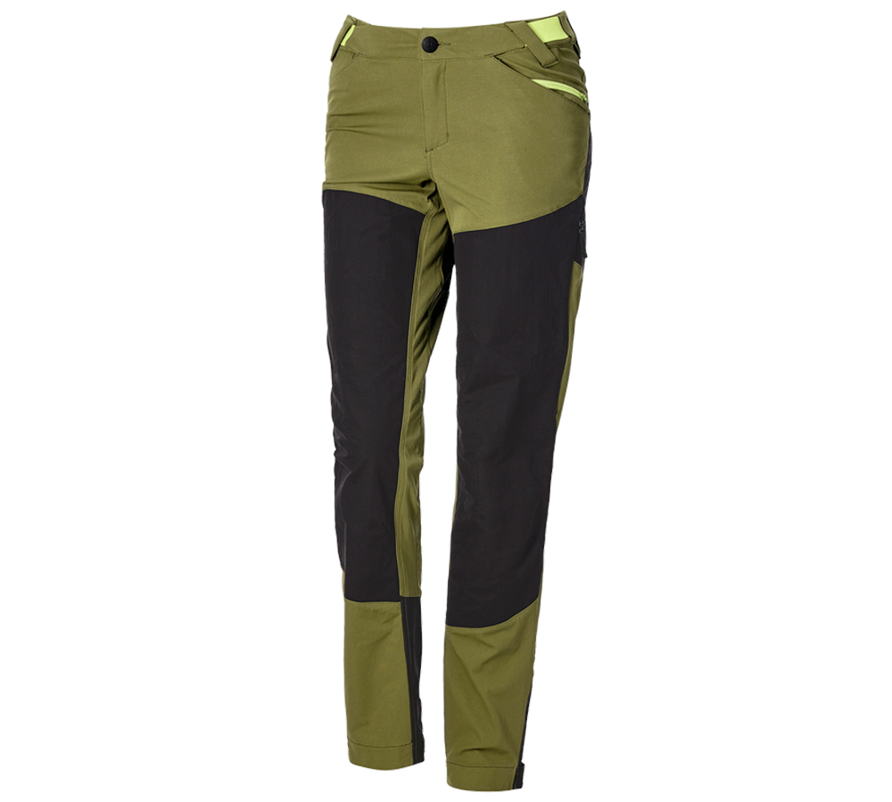 Topics: Hybrid functional trousers e.s.trail, ladies' + junipergreen/limegreen