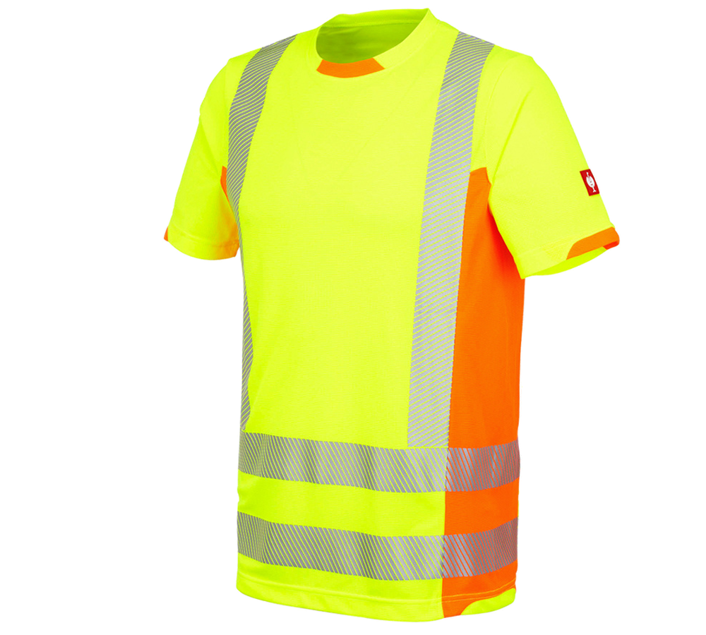 Shirts, Pullover & more: High-vis functional T-Shirt e.s.motion 2020 + high-vis yellow/high-vis orange