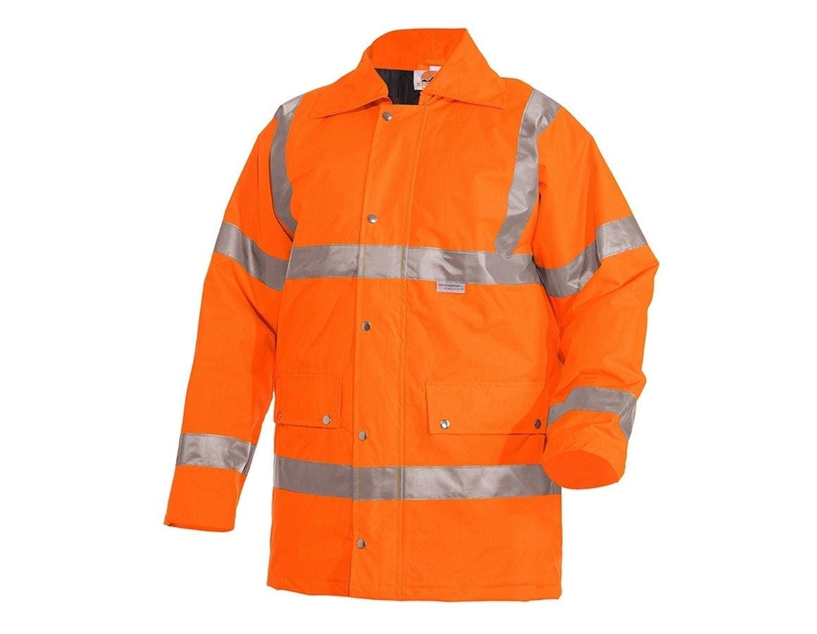 Work Jackets: STONEKIT High-vis parka + high-vis orange