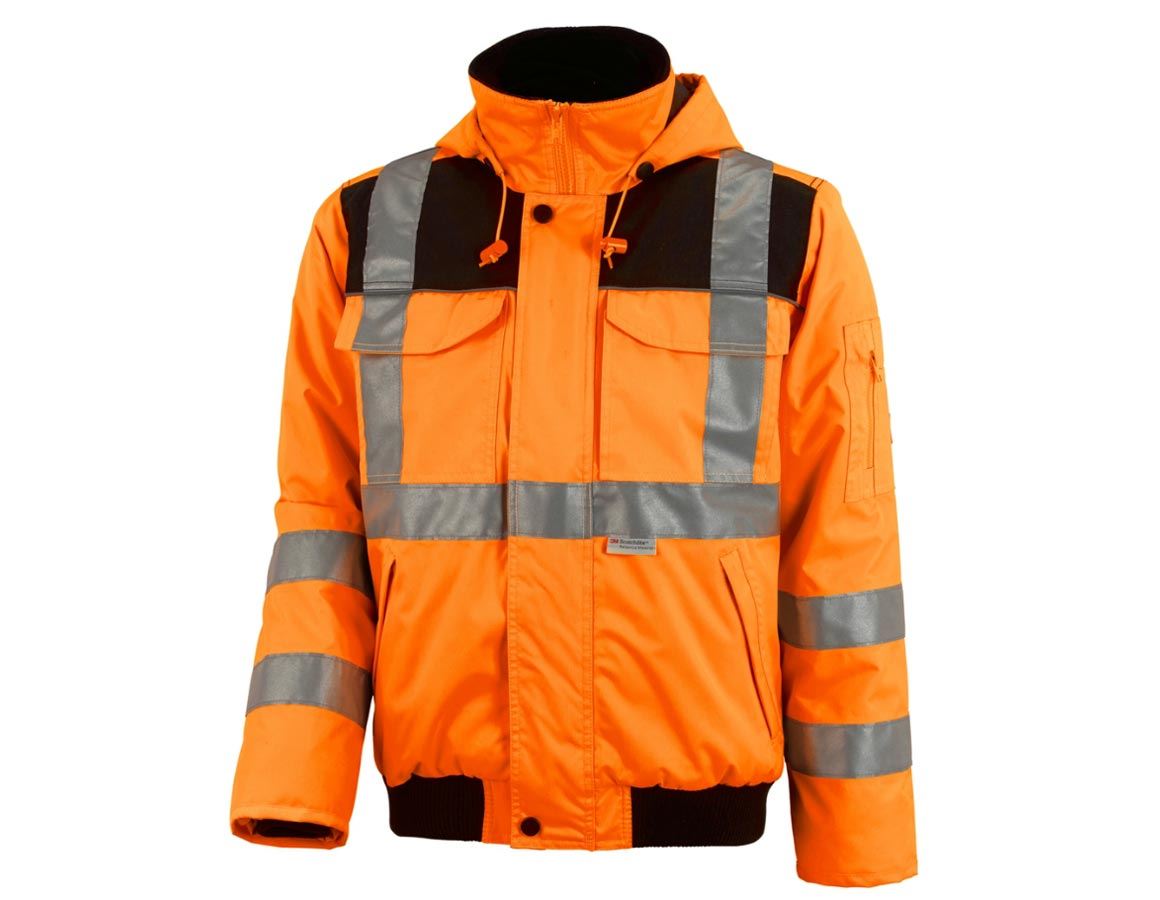 Work Jackets: High-vis pilot jacket e.s.image + high-vis orange