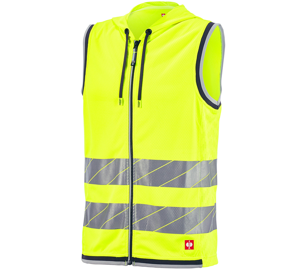 Work Body Warmer: High-vis functional bodywarmer e.s.ambition + high-vis yellow/anthracite