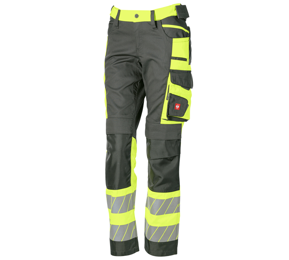 Topics: High-vis trousers e.s.motion 24/7, ladies’ + anthracite/high-vis yellow