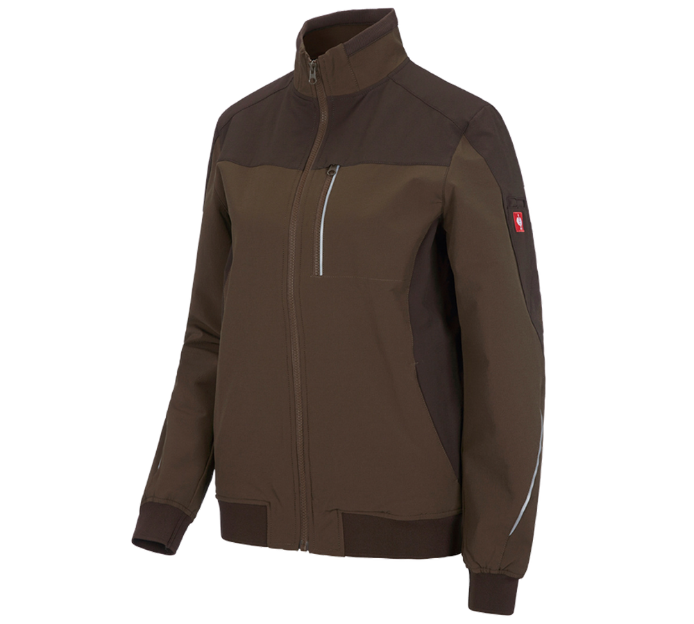 Work Jackets: Functional jacket e.s.dynashield, ladies' + hazelnut/chestnut