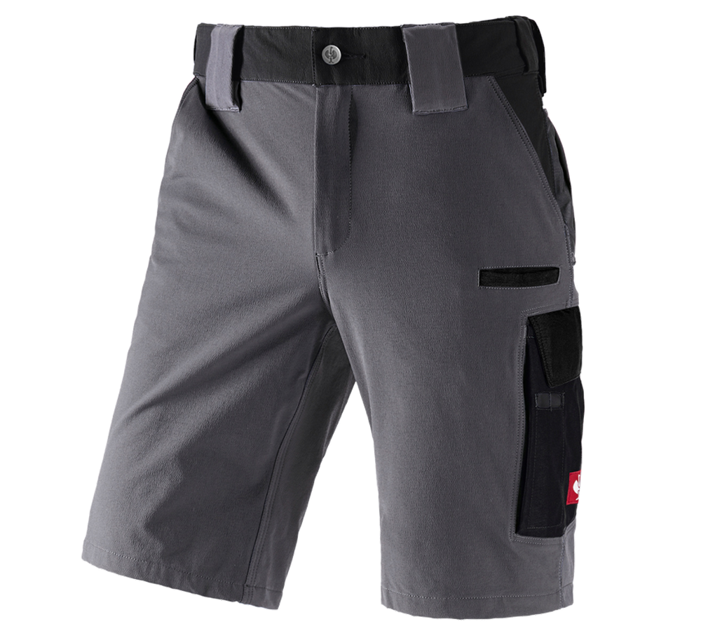 Work Trousers: Functional short e.s.dynashield + cement/black