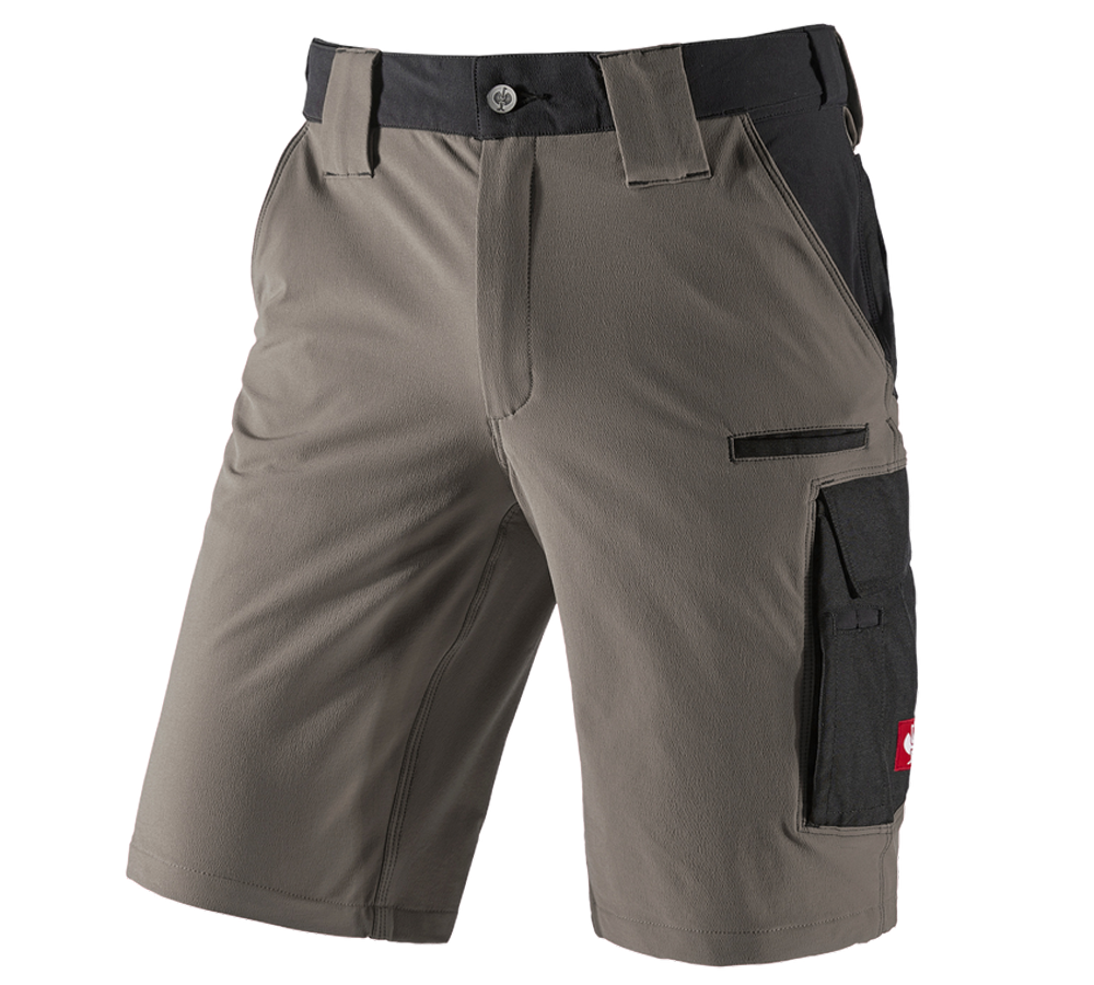 Work Trousers: Functional short e.s.dynashield + stone/black