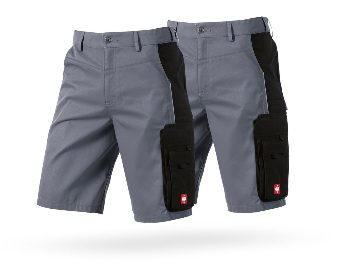 Clothing: Combo-Set: 2x Shorts e.s.active + grey/black