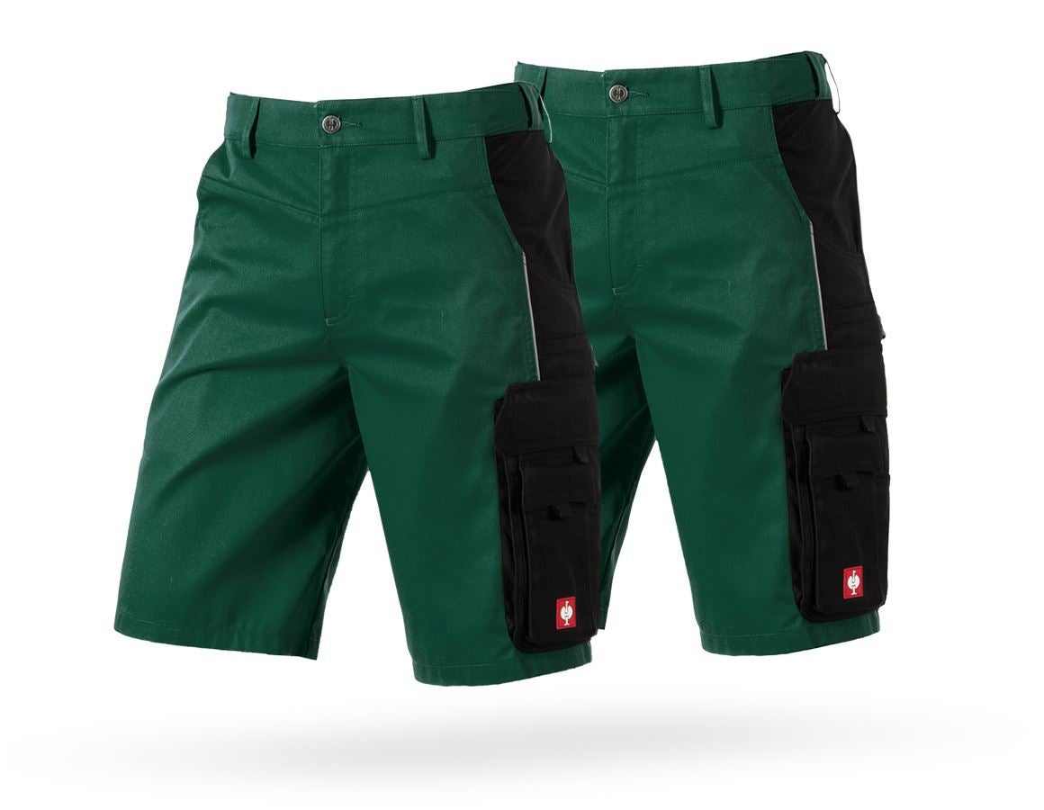 Clothing: Combo-Set: 2x Shorts e.s.active + green/black