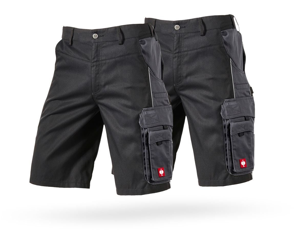 Clothing: Combo-Set: 2x Shorts e.s.active + black/anthracite