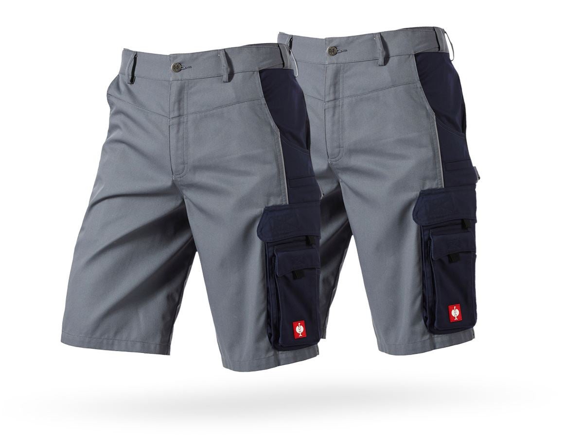 Clothing: Combo-Set: 2x Shorts e.s.active + grey/navy