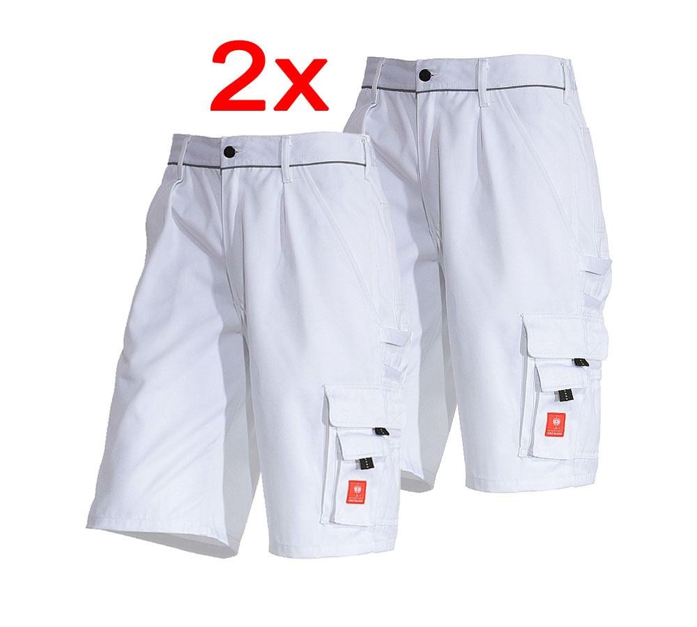 Clothing: Combo-Set: 2x shorts e.s. image + white