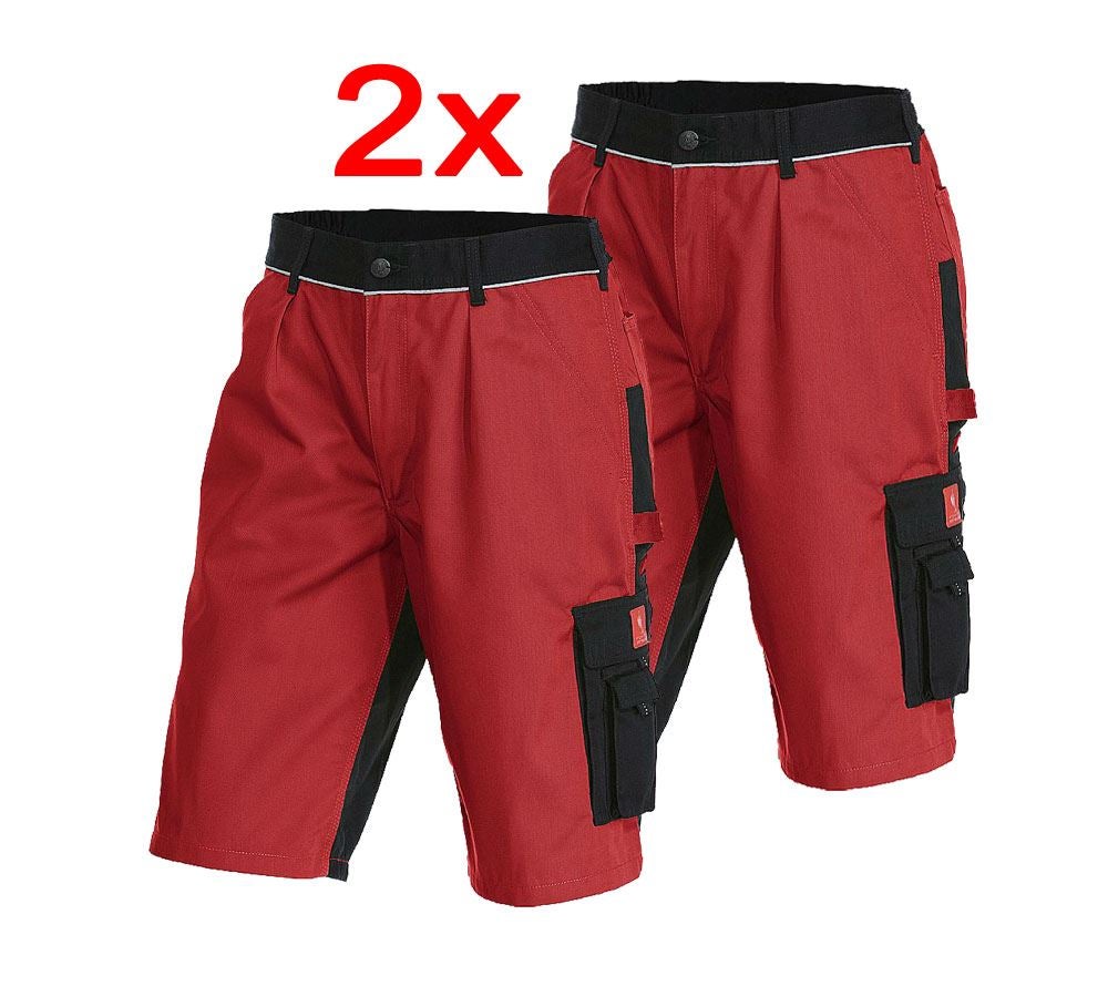 Clothing: Combo-Set: 2x shorts e.s. image + red/black