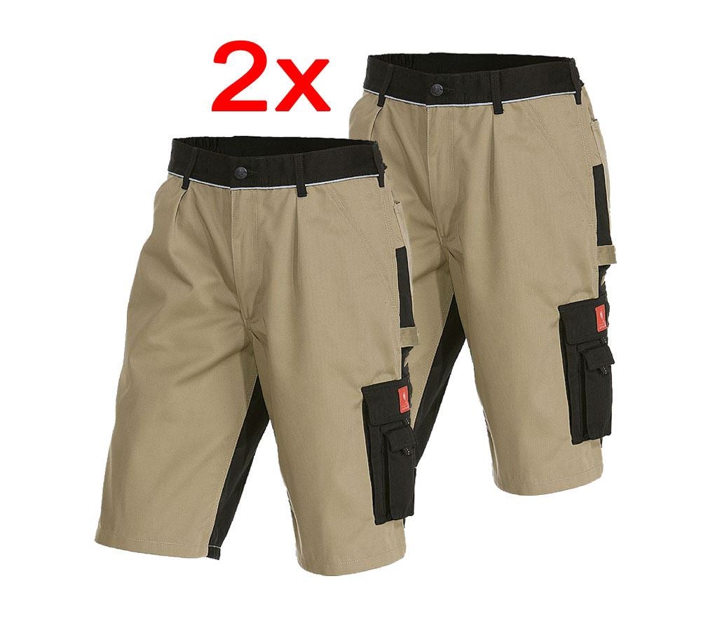 Clothing: Combo-Set: 2x shorts e.s. image + khaki/black