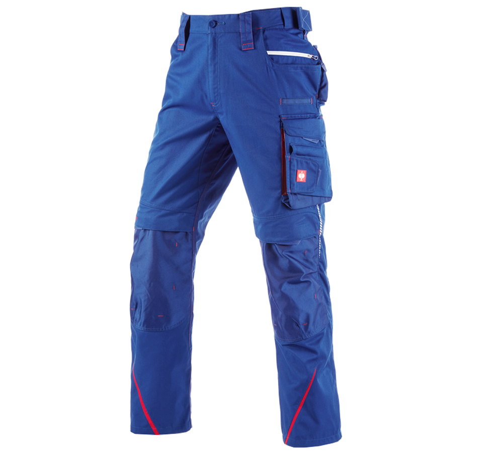 Plumbers / Installers: Trousers e.s.motion 2020 + royal/fiery red