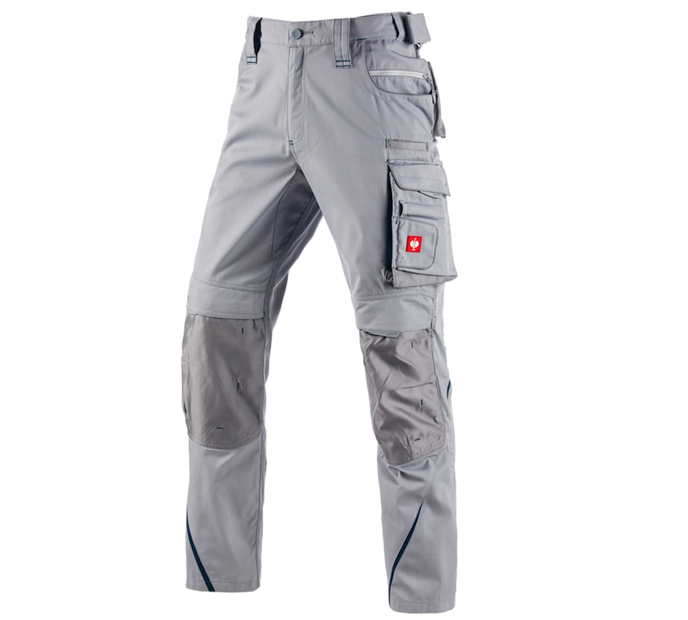 Plumbers / Installers: Trousers e.s.motion 2020 + platinum/seablue